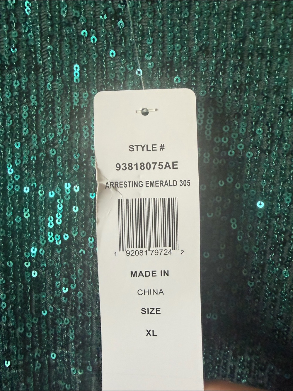 MSK Teal Green Sequin Mini Dress - Picture 5 of 8